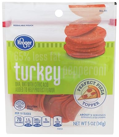 Lean Turkey Pepperoni Ready To Eat Perfect Pizza Topper Pre Sliced In A 5 Ounce Resealable Pouch 1 Pack Amazon Com Grocery Gourmet Food