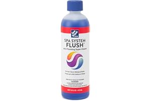 SPA DEPOT Spa System Flush Super-Cleaner: Hot Tub & Jetted Whirlpool Bath Oily Grime Plumbing Purge 16oz. (1)