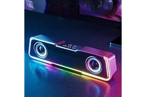 Computer Speakers, USB-Powered Wired Desktop Speakers with Dual Speaker Drivers for Rich Stereo Sound, 3.5mm Audio Jack Compa
