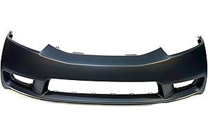 FitParts Compatible with Front Bumper Cover Fascia 2009-2011 Honda Civic DX EX GX Hybrid LX Sport Sedan. New Primed Without Sensor Holes, With Fog Light Holes. HO1000266 04711SNAA90ZZ
