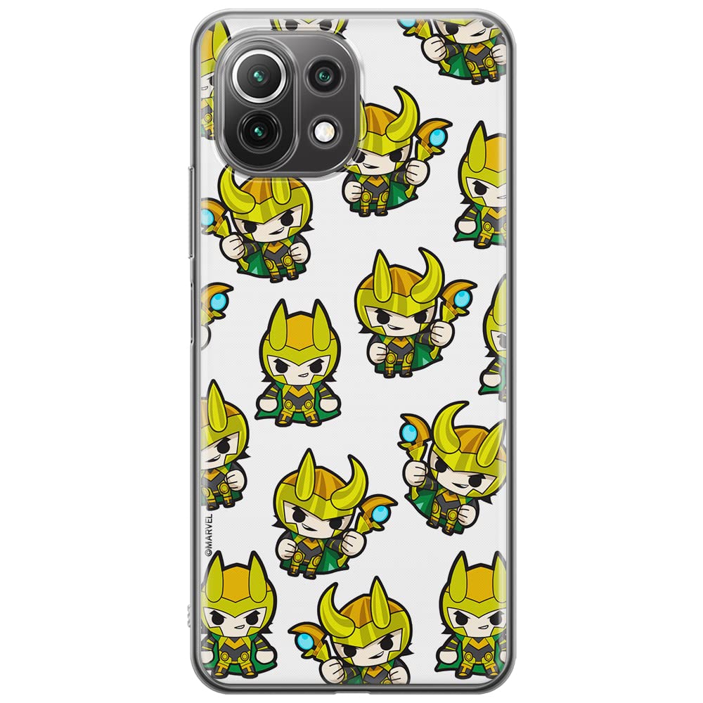 ERT GROUP mobile phone case for Xiaomi 11 Lite 4G/5G original and officially Licensed Marvel pattern Loki 003 adapted to the shape of the mobile phone, case made of TPU — image 1