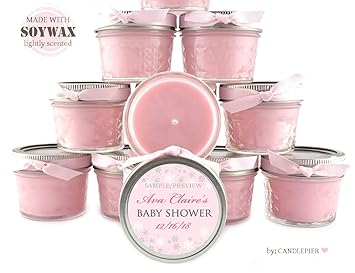 Amazon Com 12 Ct Pink Winter Wonderland Baby Shower Favors