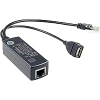 DSLRKIT Active PoE Splitter – Wandelt 48V PoE (IEEE 802.3af) In 5V Gleichstrom Um, Für Kameras & Geräte