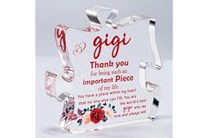 OCCDESIGN Grandma Gift Best Gigi Ever Gifts Birthday Gifts for Gigi, First Time Grandma, Nana, Mimi, Glamma, Granny, Mother's Day Gifts for Great Grandma Gifts from Grandchild Acrylic Plaque Desk Signs