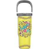 Softball Gift For Women, Coach - Birthday, Christmas, Mothers day Gifts for Softball Lovers - 30oz Insulated Tumbler Softball-Themed Drinkware - Mom Tumbler, Coach Gift, Sport Lover Cup