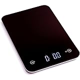 Ozeri Touch Professional Digital Kitchen Scale (12 lbs Edition), Tempered Glass in Elegant Black