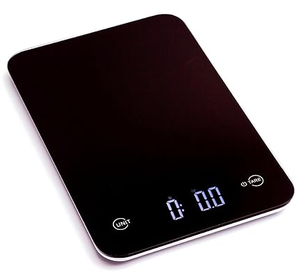 Ozeri Touch Professional Digital Kitchen Scale 12 Lbs Edition Tempered Glass In Elegant Black