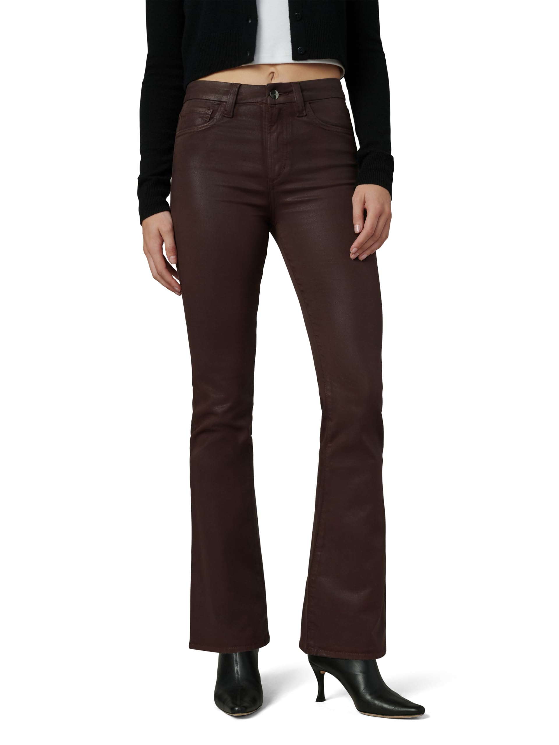 Joe’s Jeans Women’s The Hi Honey High Rise Bootcut Jean, Espresso Coated, 29W x 32L