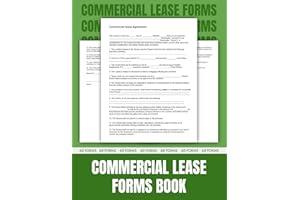 Commercial Lease Agreement forms Book, 60 forms, Lease Agreement Between Tenant and Landlord -8.5×11 in.