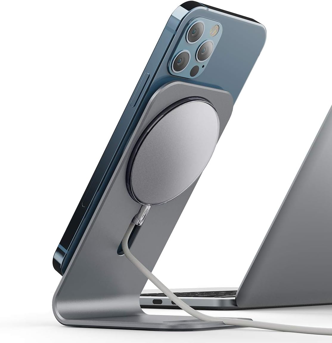 Stand for Magsafe Charger, Charger Holder for iPhone 12 Magsafe Desk Mount, Compatible with