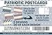 100 Pack of Blank Postcards. Each Post Card in This Patriotic, Bulk Set is 4 x 6, USPS Compliant (mailable), and USA Made. Mail to Voters to get Votes. Flip Side is Plain White and unused. (Variety)