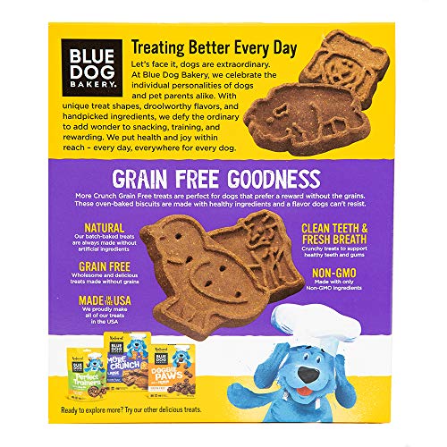 Blue Dog Bakery Natural Dog Treats, More Crunch Large, Grain Free