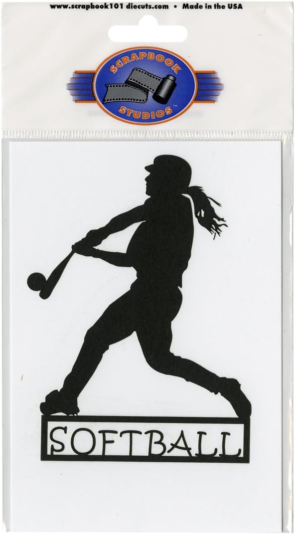 Cardstock Laser Die-Cuts-Softball Girl