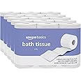 Amazon Basics 2-Ply Toilet Paper, 30 Count (5 Packs of 6), 30 Rolls total, White (Previously Solimo)