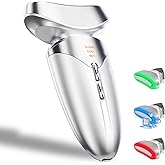 Face Massager, Red Light Therapy for Face and Neck, 3-in-1 Facial Massager Tool, Face Lift Device with Cold & Hot Vibration Technology, Portable Facial Massager for Wrinkles Skin Care, Firming