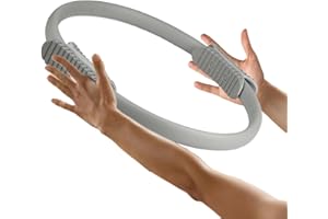 Pilates Ring, Pelvic Floor Muscle Strengthener, Yoga Rings with Grip Foam Pads, Thigh Master Leg Exerciser, Inner Thigh Exerc