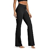 ODODOS Women's Drawstring Tie Daily Flared Pants High Waist Bootcut Workout Yoga Pants - 30" / 32" Inseam