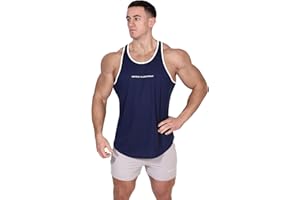 Jed North Men's Quick Dry Microfiber Bodybuilding Stringer Tank Top Y-Back Racerback