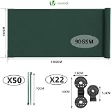 VOUNOT Privacy Netting 1.5x10m Garden Shading Net 75% UV Resistant view 2