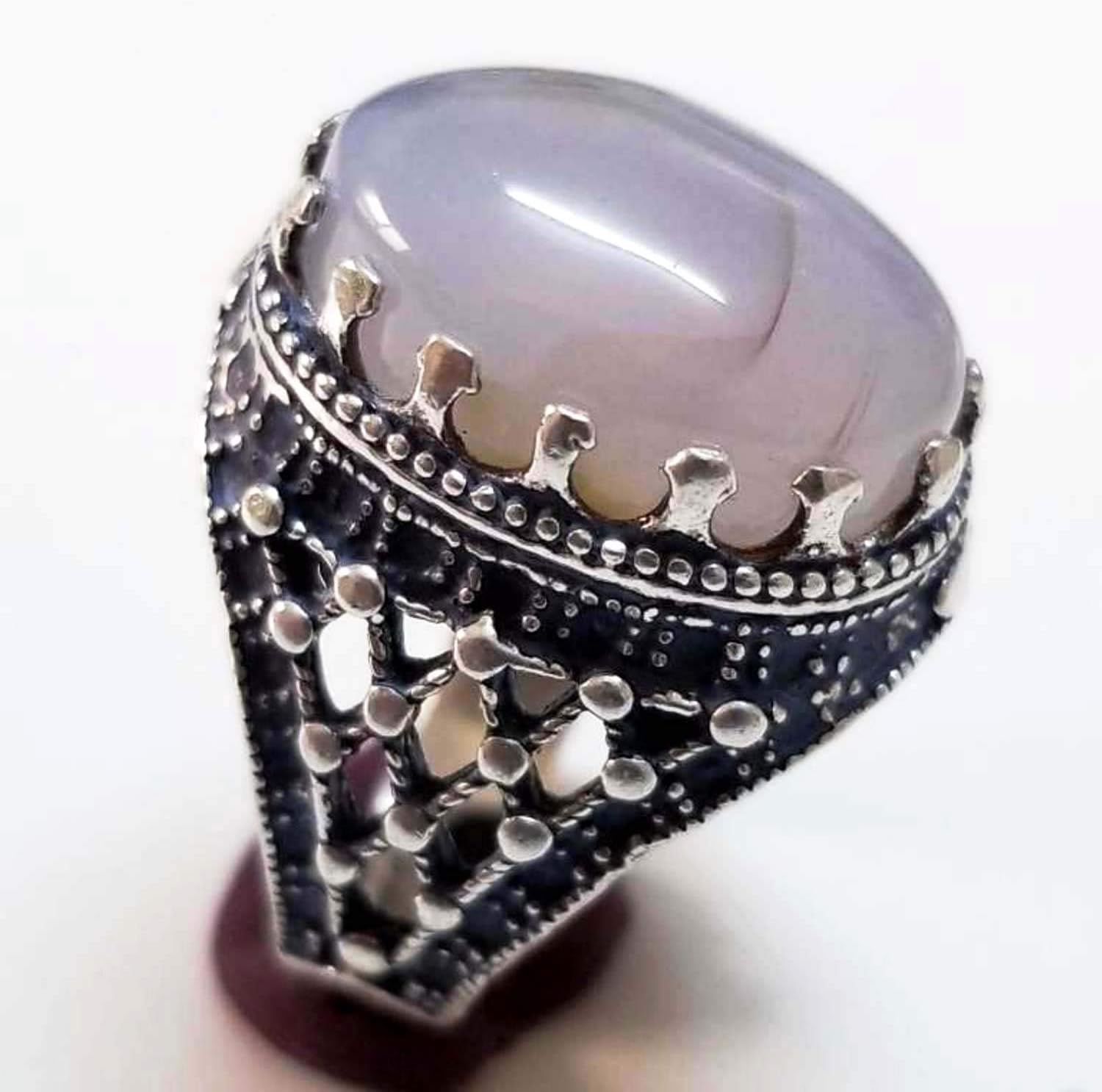 925 sterling silver ring genuine yemen agate akik stone natural semi precious agate gemstone men ring sterling silver 925