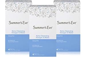 Summer's Eve Douche, Extra Cleansing Vinegar and Water, 4.5 Fl Oz, 4 Ct. (Pack of 3)