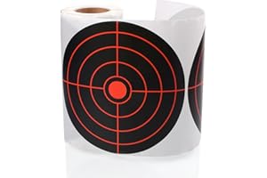 SKLK-SEL 100 Pack Splatter Targets, 6 Inch Splash Reaction Target Paper Stickers with Yellow Effect for BB Guns, Airsoft Guns, Softball Guns, Rifles Indoor and Outdoor Shooting Ranges