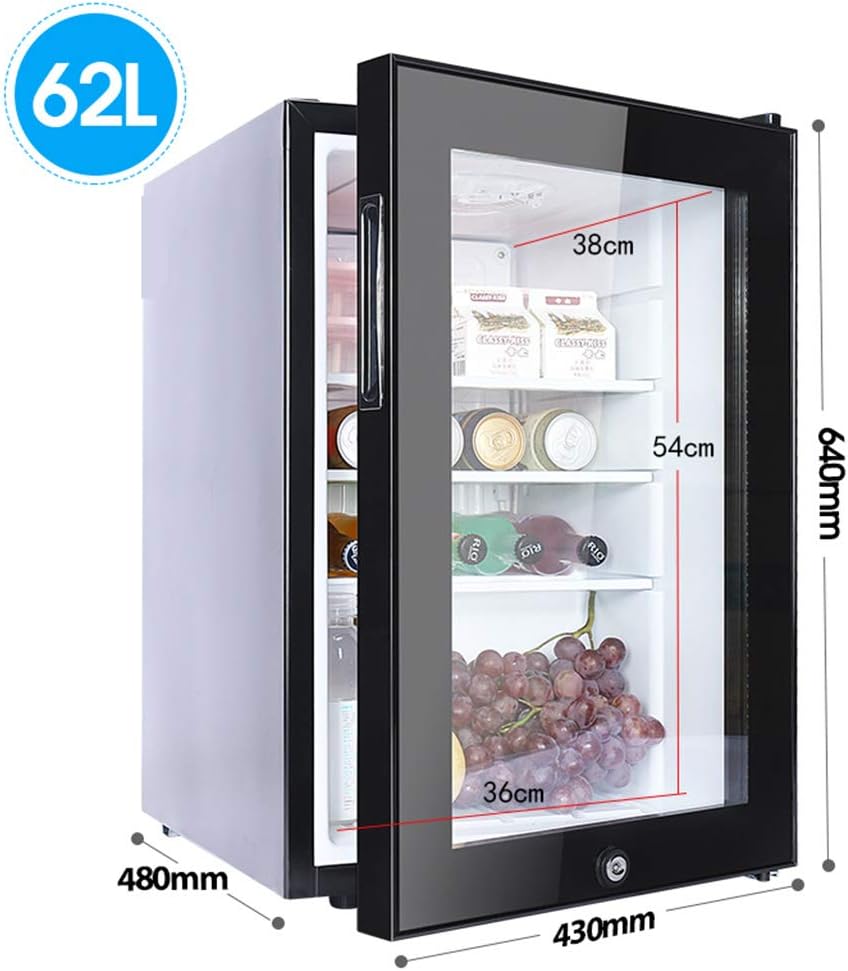 refrigerator Refrigerated with lock 46/62/95L capacity Single door energy-saving mute Food sample display Storage 0-10°C 0.5kw•h/24h