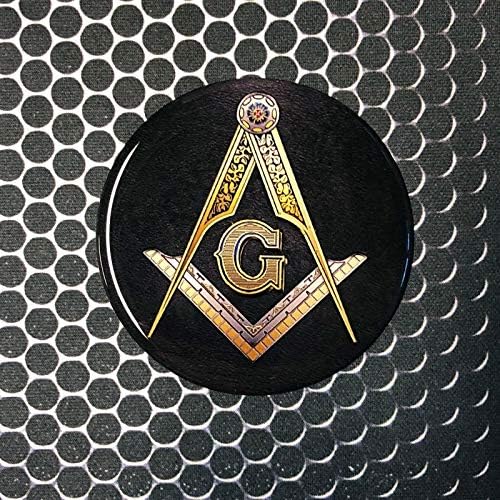 Mason Masonic Freemason Domed Decal car Emblem 3D Sticker 2.5" Square & Compass