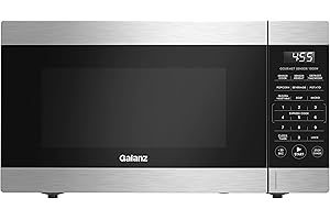 Galanz 1.1 Cu Ft 1000W Microwave Oven, Multifunctional ExpressWave Sensor Cooking, Easy Clean Interior, Stainless Steel, GSWW