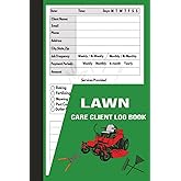 Lawn Care Client Log Book: Appointment logbook ,simple lawn mowing and landscape, Track And Record Your Client's Information Easily