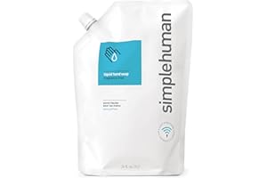 simplehuman Moisturizing Liquid Hand Soap Refill Pouch, 34 Fl Oz (Pack of 1), Fragrance Free, Count