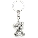 Sparkling Keychain Rhinestone Animal Keychains for Women Elegant Car Keychain Bling Bag Charm