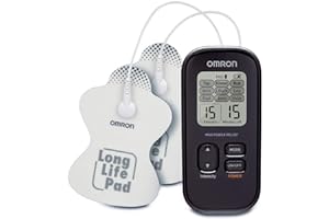 OMRON Max Power Relief TENS Unit Muscle Stimulator - Massage Therapy for Lower Back, Arm, Foot, Shoulder, and Arthritis Pain - Drug-Free Pain Relief
