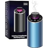 Waterless Essential Oil Diffuser Aromatherapy Scent Diffusers for Home Large Room, Bedroom, Car, Office, Desk, Battery Operated Mini Portable Air Freshener, 3 Countdown Timers & 3 Mist Levels