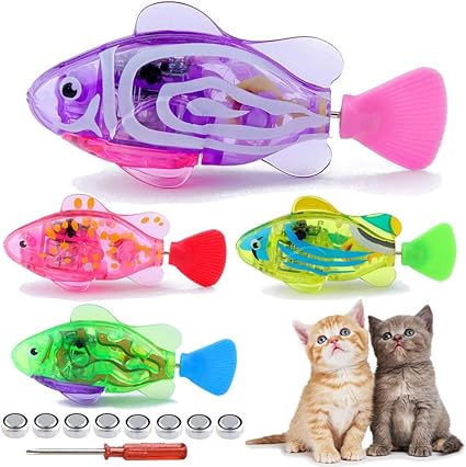 Aporo Jouet De Poisson Robotique Pour Chat Chien Piscine Automatique Avec Lumiere Led Jouet Interactif Pour Stimuler L Instinct De Chasseur De Votre Animal De Compagnie Bain Jouet En Plastique Avec Enfant Amazon Ca Animalerie