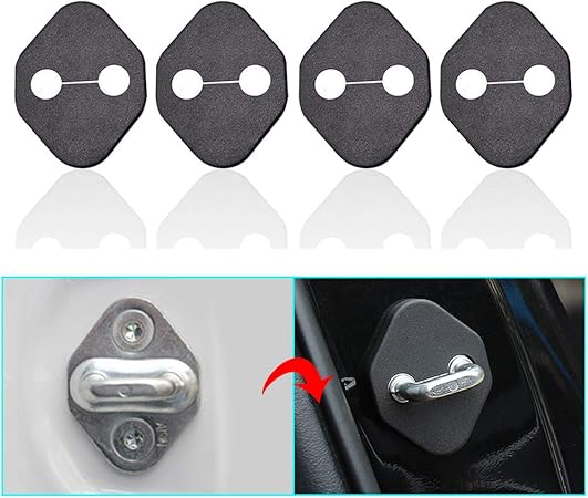 Amazon Longzhimeiドア ロックカバー適合honda ホンダ ジェイド インサイト オデッセイ テップワゴンなどドア ストライカー カバー4個 キーシリンダーカバー 車 バイク