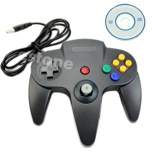 Retrolink Nintendo 64 Classic USB Enabled Wired Controller for PC