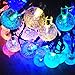 Solar String Lights Outdoor Decorative Waterproof 60 LED Colorful Globe Light Garden Landscape for Patio Outside Party Yard