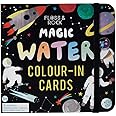 Floss & Rock Magic Water Cards - Space Theme - Reusable & Portable - Discover Colors & Patterns That Appear and Disappear - Educational Toy for Kids with Water Pen and Travel Case