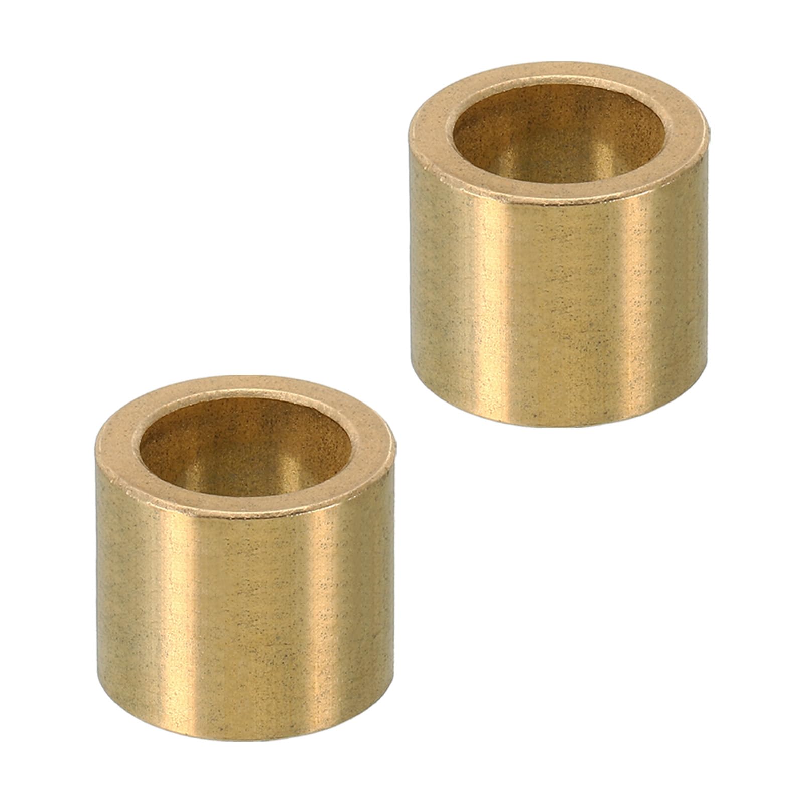 PATIKIL M14 Brass Spacers, 2 Pcs Metal Spacer Brass 14mm ID x 20mm OD x 18mm L Brass Spacers Screw Standoff for 5/9 Inch or M14 Screw