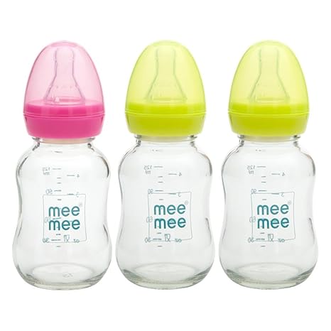mee mee glass feeding bottle 120ml