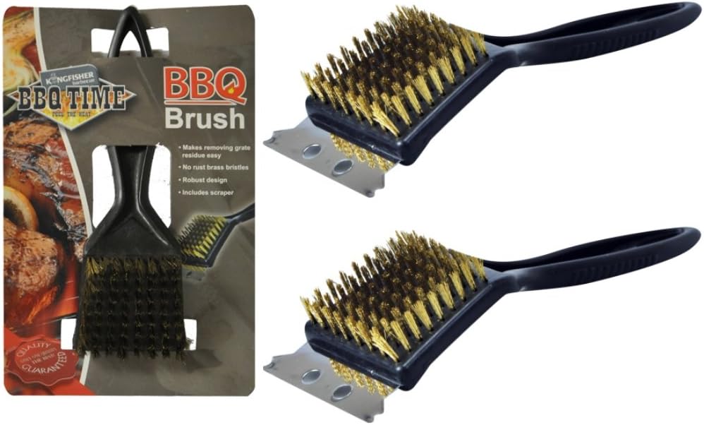 2x BBQ Brush&Scraper