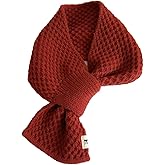 EMGILL Crochet Collar Scarf for Women Chic Solid Color Turtleneck Neck Wrap Small Pull-Through Scarf Knitted Neck Warmer