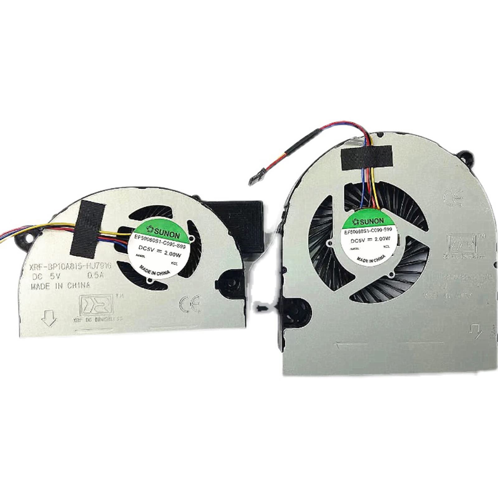 NUHFUFA CPU GPU Cooling Fan Replacement for Acer V Nitro VN7-791 VN7-791G Cooler Fan Parts