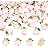 UNICRAFTALE Enamel Charms Mini Cute Fruit Charms Fruit Pendants Metal Food Pendants for Keychains Earrings Bracelets Necklaces Jewelry Making and DIY Crafts