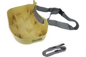 AVENTIK EUPHENG Fly Line Basket Authentic Danish Fisker Design Fishing Stripping Basket Ergonomic Smooth Curved Super Light Line Tangles with Silicone Spike for Line Tray