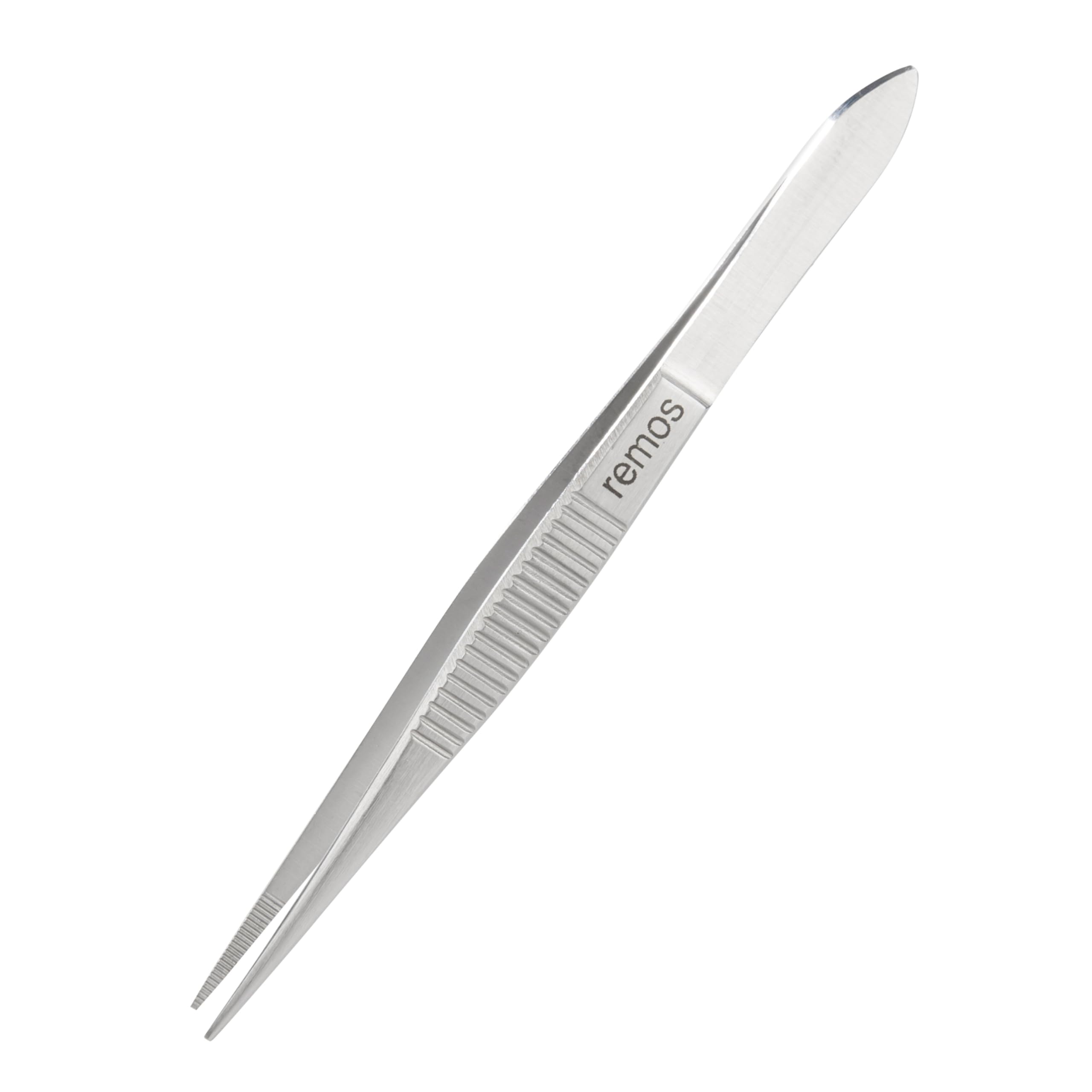 REMOS Splinter Tweezers Made of Stainless Steel with Serrated tip - 8 cm