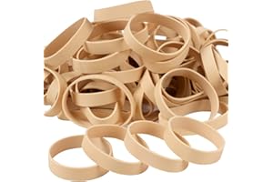AMUU Rubber Bands Size #84 Elastics Bands 50 pack wide Thick Rubber Bands for office supplies File small Rubber Band strong Measurements:3-1/2" x 1/2''