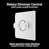 BG Electrical Intelligent Double Wall Dimmer Switch 200W Nexus 800 White view 5