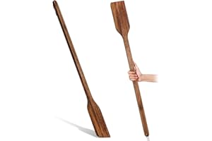 Timtin 36 Inch Long Wooden Mixing Paddle for Cooking Acacia Flat Wooden Spatula Crawfish Paddle Stir Seafood Boil Pot Cooking Spatula for Crawfish Boil Pot Seafood Beer Camping Restaurants